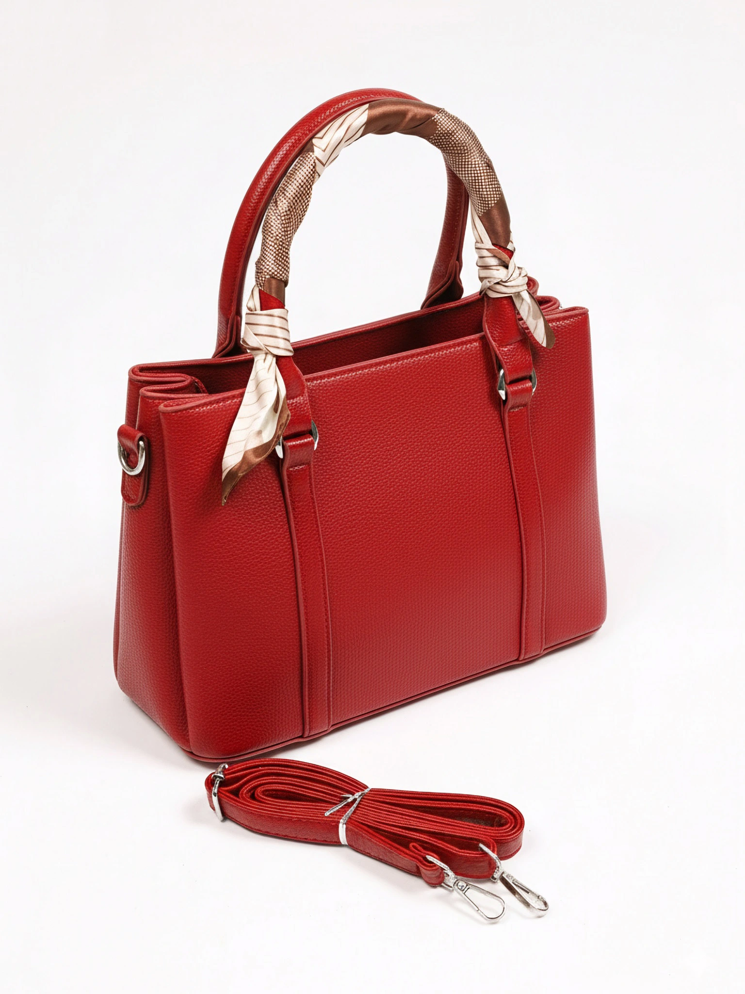 Сумка-тоут с декоративным платком в ассортименте